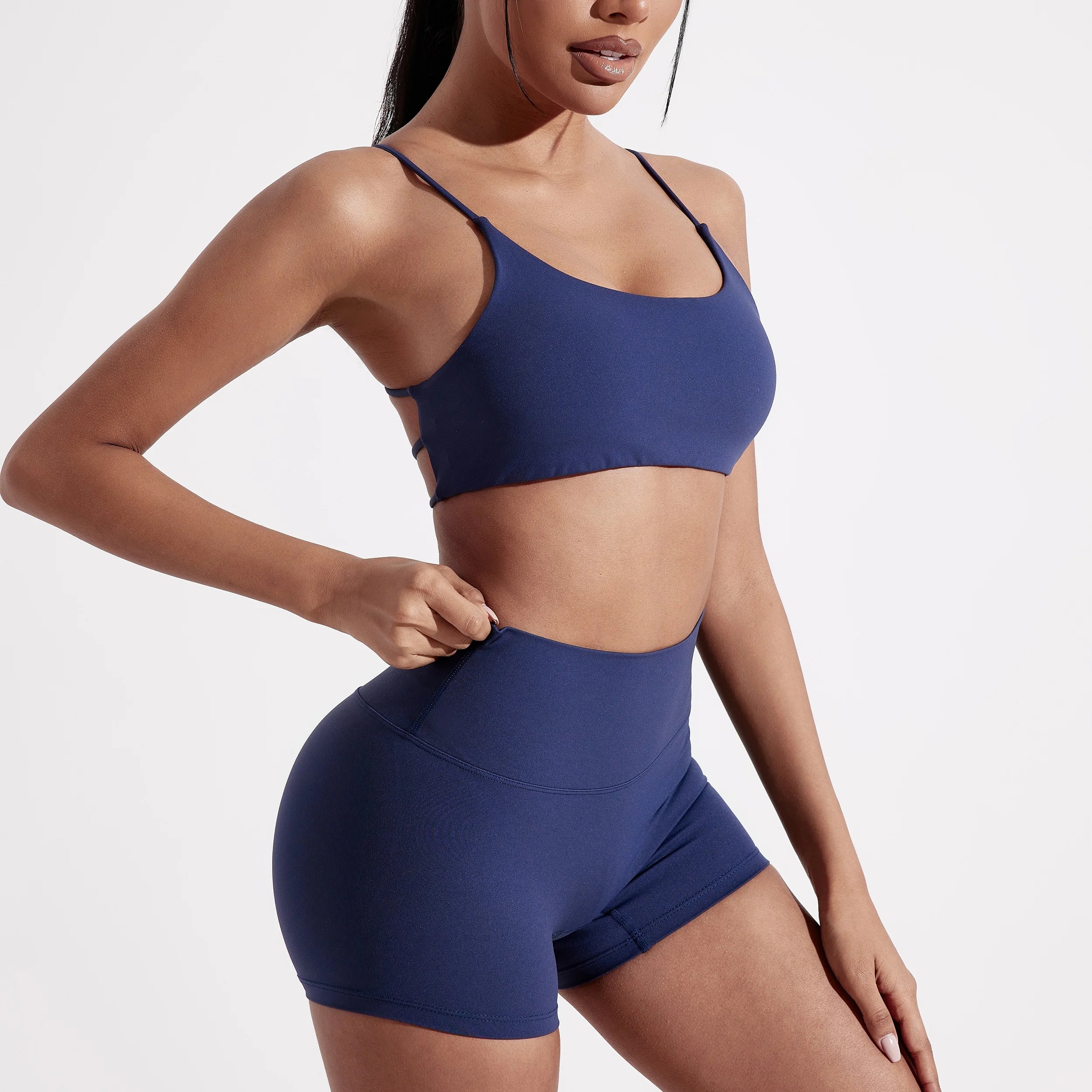 Women’s Cross Back Sports Bra – High Support Padded Fitness Yoga Bra for Gym Workout & Running Activewear