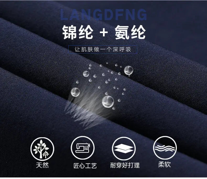Stretchable Men's Dress Pants, Classic Trousers for Versatile Wear, Comfort & Style Combined Sizes 28-40