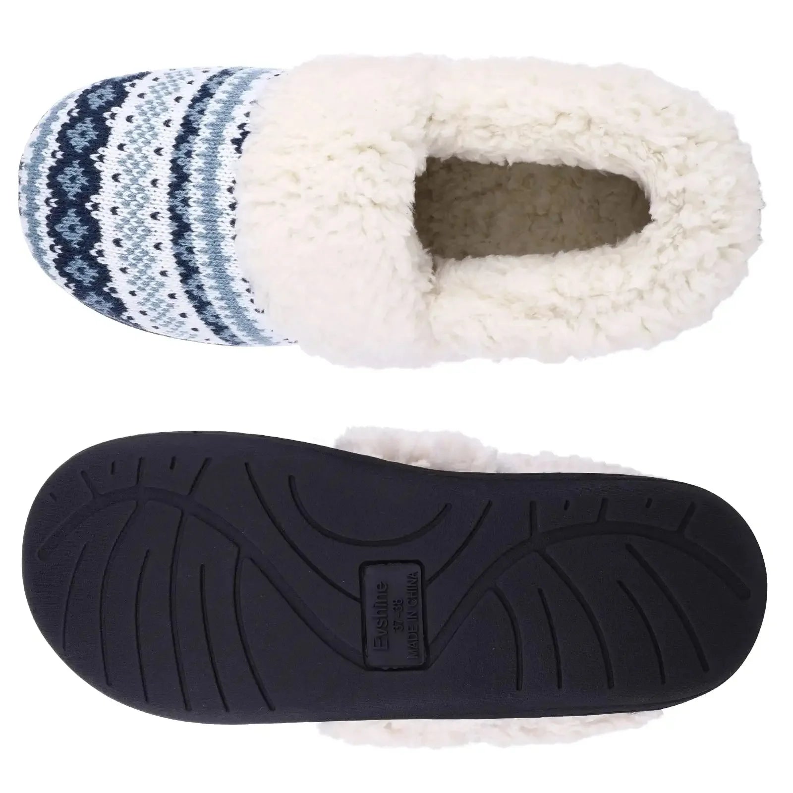 Unisex Winter Fur Slippers Warm Cosy Plush Fluffy Home Cotton Shoes Plush Anti-Skid and Indoor Furry Slippers For Men & Women