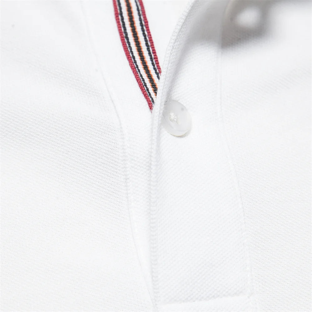 Men's Polo Shirts Cotton Polo Shirts for Men Short Sleeve High Quality Solid Polo Men New Summer Clothing