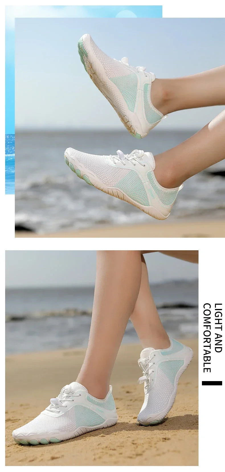 Unisex Barefoot Water Shoes – Quick-Dry Aqua Sneakers for Gym, Running, Beach & Outdoor Sports for Men & Women