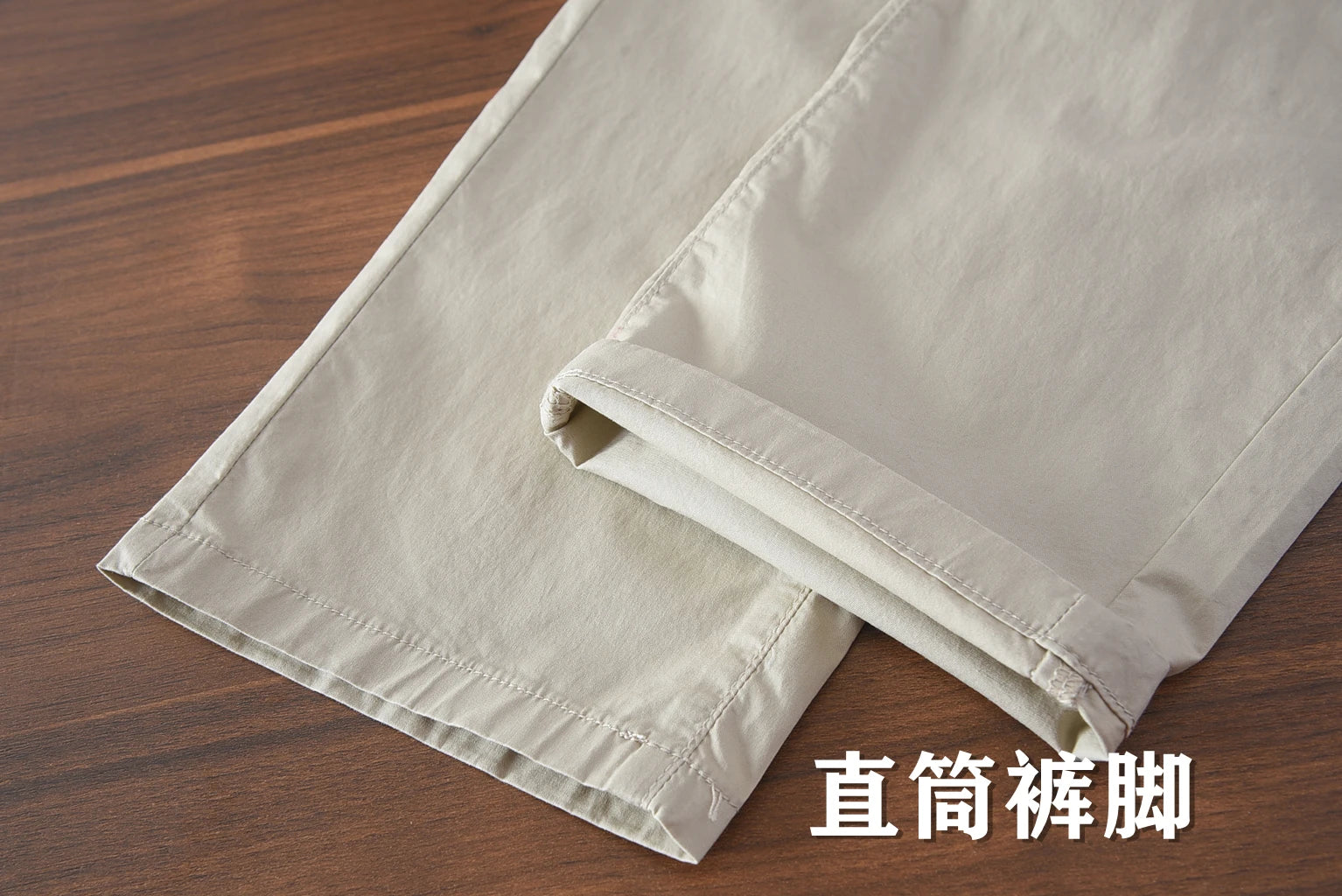 2025 Zomer Nieuwe Amerikaanse Retro Dunne Micro-Elastische Casual Broek Heren Eenvoudige 97% Katoenen Slim CHINO Business Rechte Broek