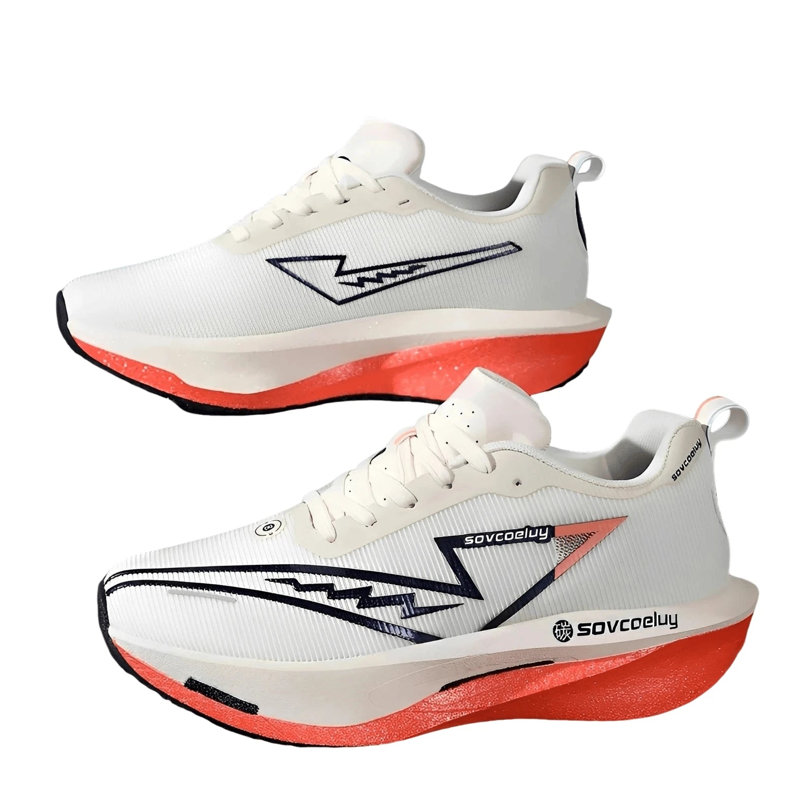 Carbon Plate Running Shoes – Lightweight Breathable Marathon Sneakers for Men & Women Non-Slip Athletic Sports Shoes