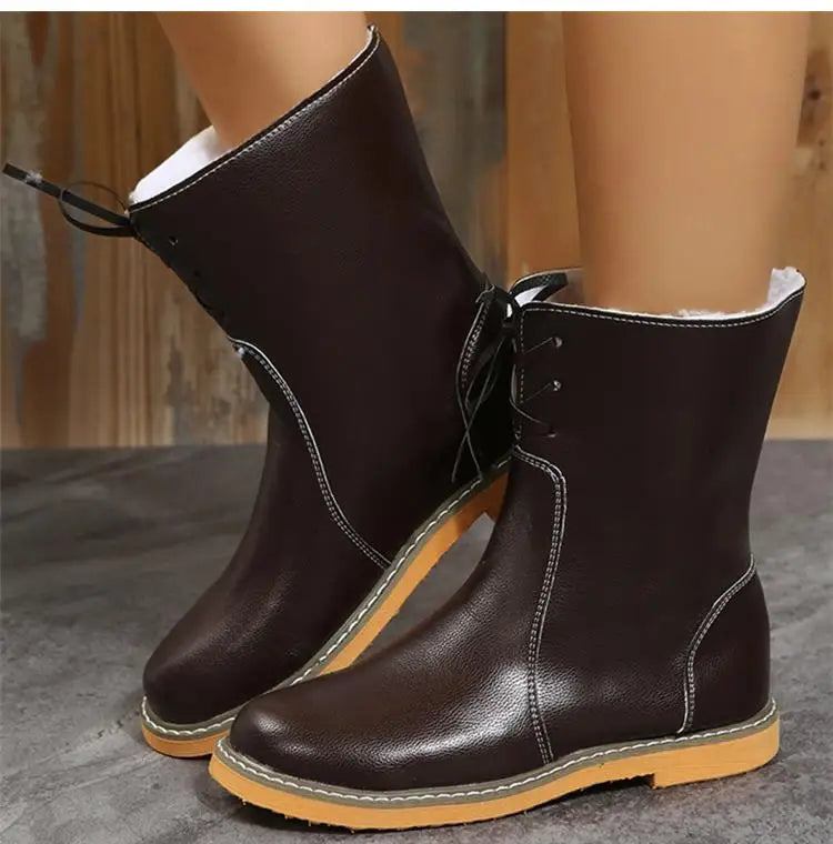 Snow Women's Boots 2025 Trend Shoes Woman Warm Fur Women Shoes Casual Long Boots Soft Botas Mujer High Winter Boots Women