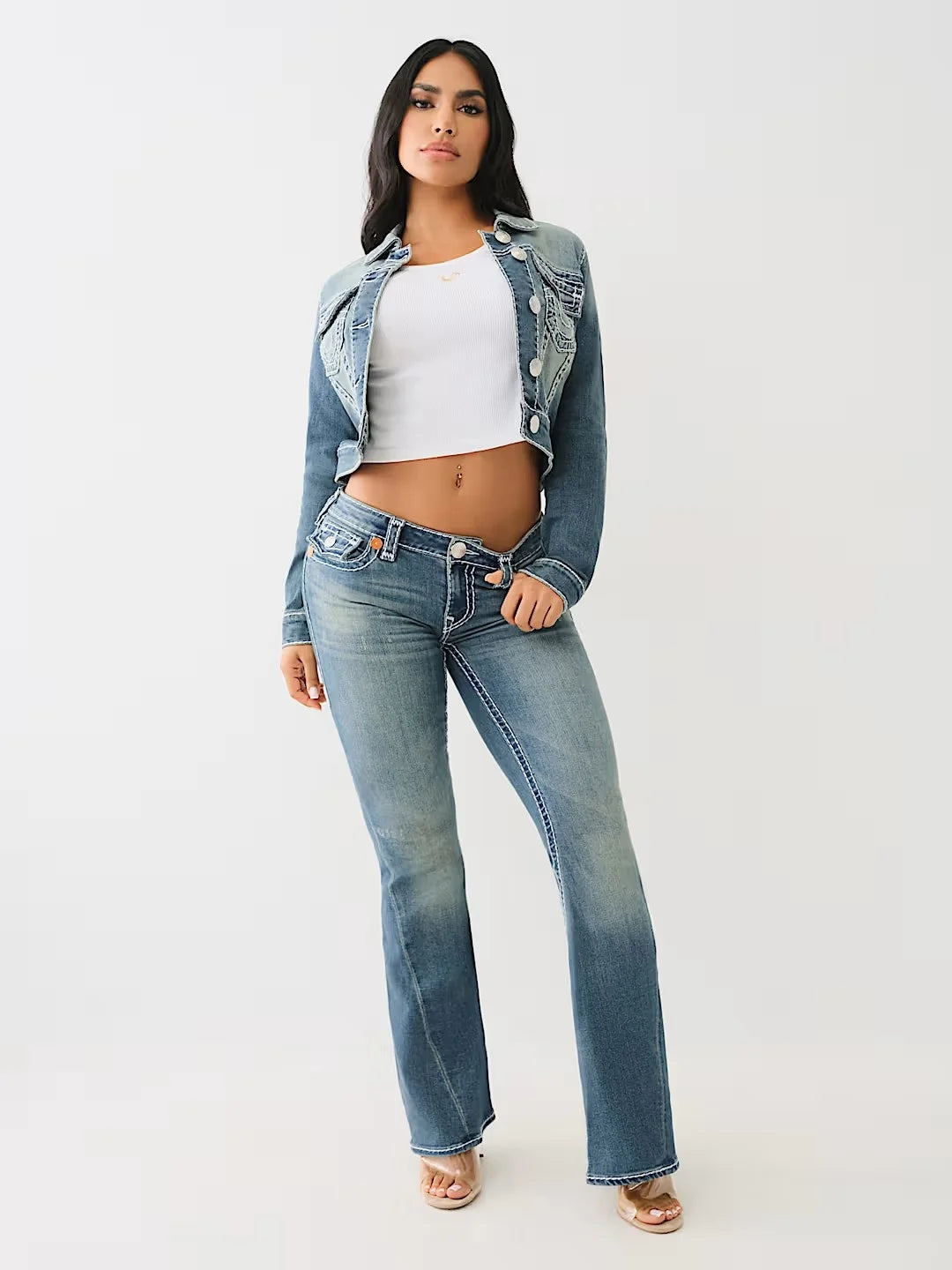 Women's Vintage Buddha Embroidered Jeans Casual Y2k Denim Pants Harajuku High Waist Straight Wide Leg Jeans High Street Denim Pant