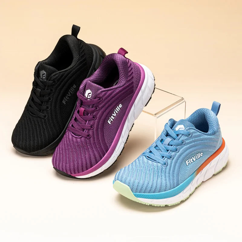 Women's Wide Toe Box Shoes Breathable Extra Wide Running Shoe Lightweight For Swollen Feet With Cushioned Relief Pain