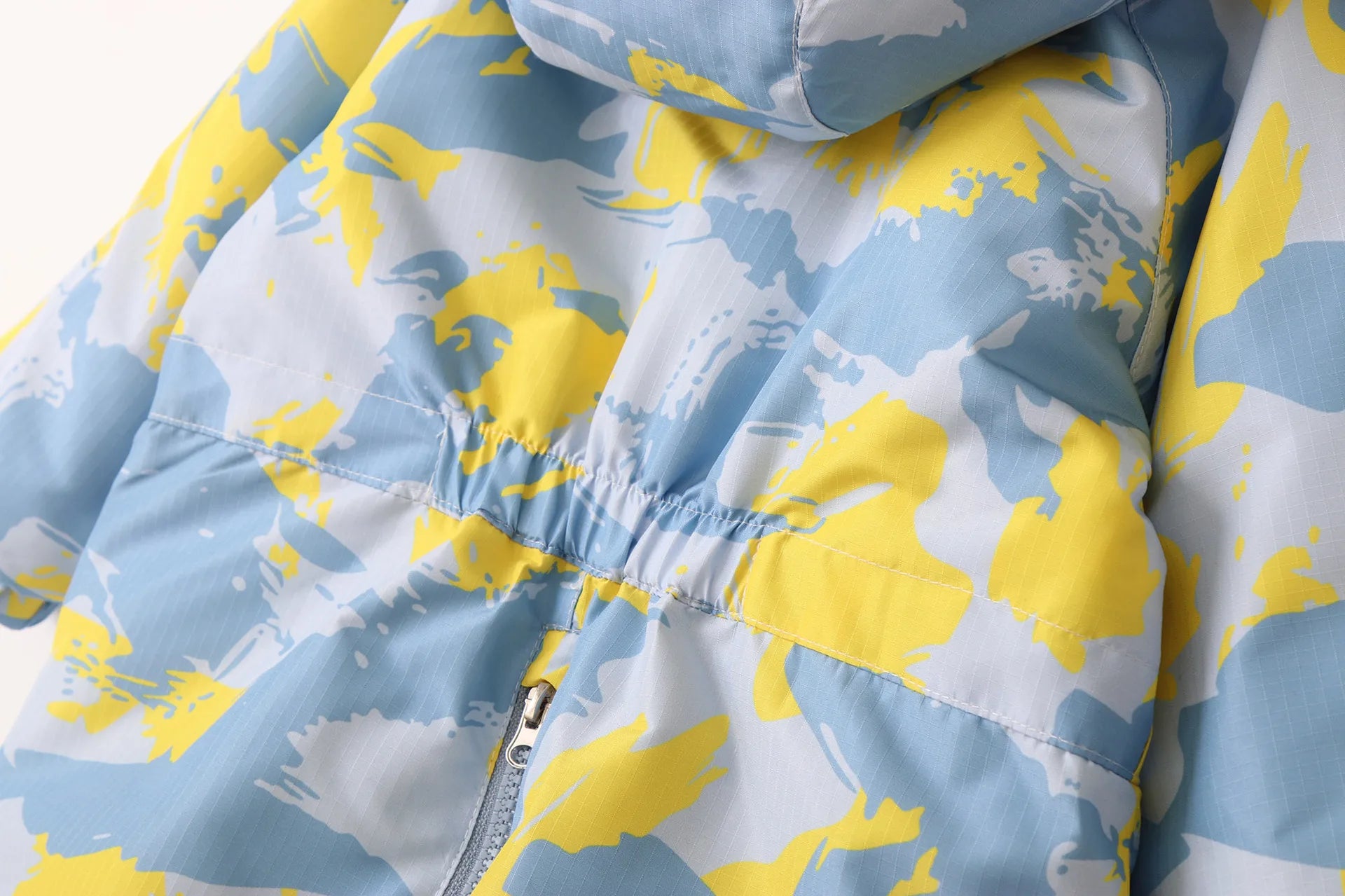 Kid's Snowboard Clothing 2024 Winter Children's Snow Suit Girls Floral Printed Ski Suit Boys Fur Lining Hooded Snowboard Coats 4-6Y Unisex