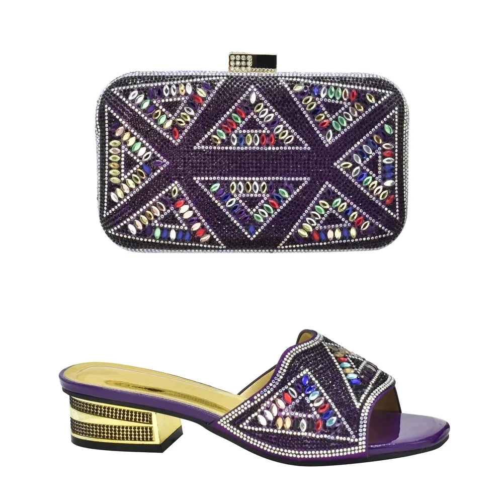 Italian Shoe and Matching Bag for African Wedding with Nice Hand Bag Italian Ladies Shoes and Bags To Match Set