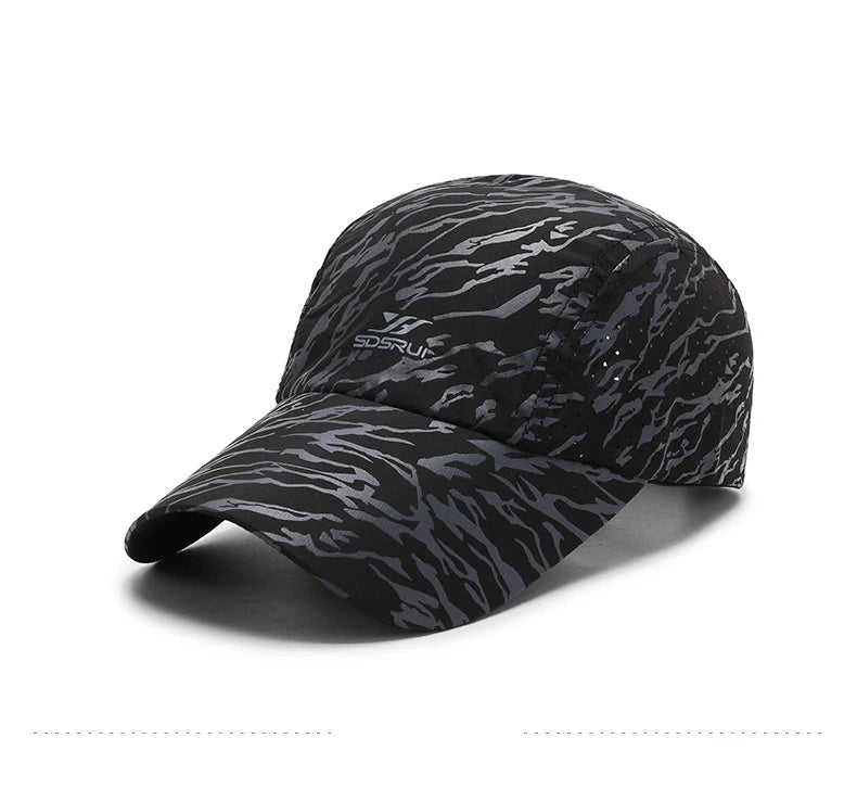 Summer Quick Drying Breathable Thin Women Men's Baseball Cap Outdoor Sports Fishing Travel Cycling Climbing Sun Hat A220