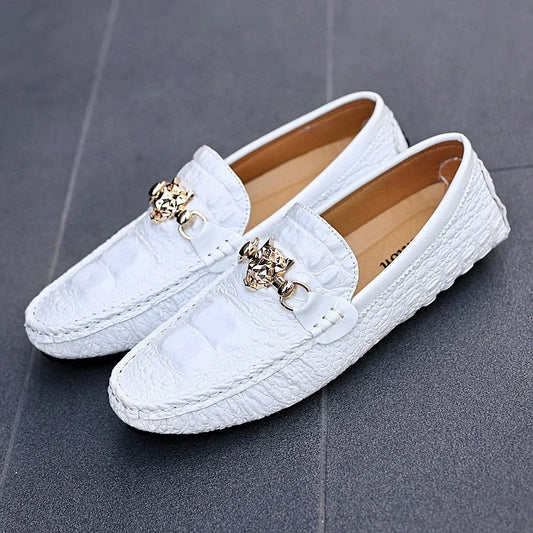 2024 Nieuwe stijlvolle herenschoenen in grote maten 39-48, casual mocassins, wit, zilver, herenschoenen, formeel, zakelijk, kantoor, feestmocassin, loafers
