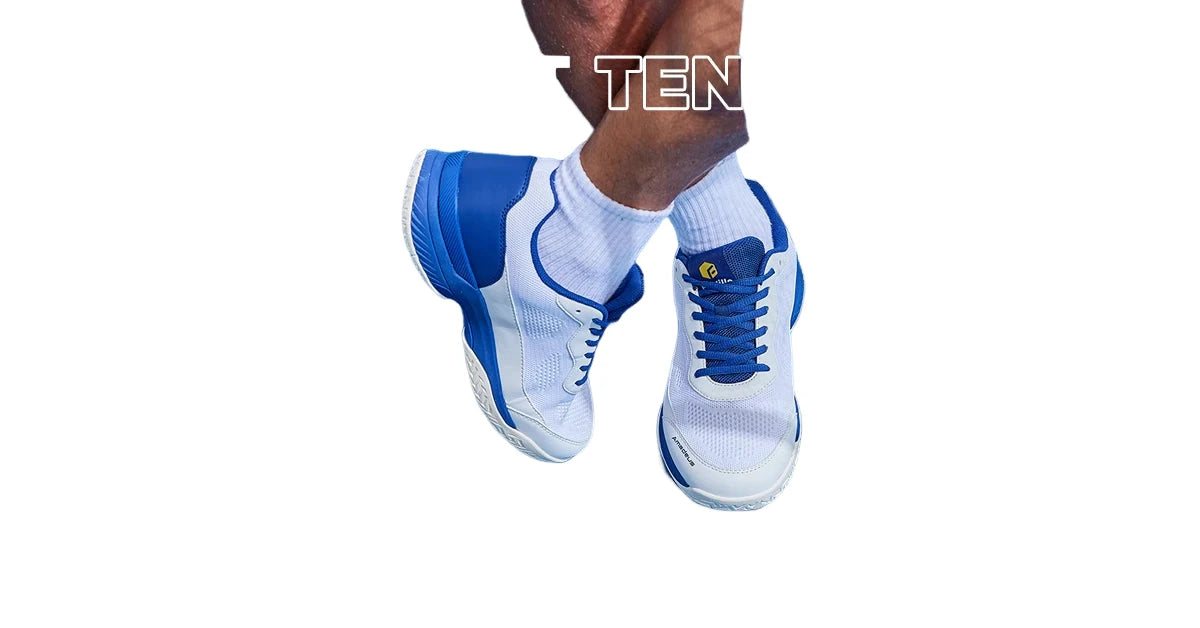 Men's Wide Width And Breathable Non-Slip Professional Tennis Shoes With Arch Support - Training Sneakers For Racquet Sport