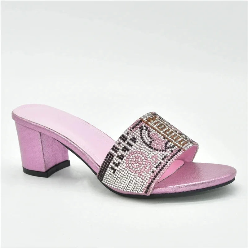 2025 Nigerian Women Designer Party Pumps Luxury Shoes Comfy Platform Sandal Elegant High Heels for Ladies