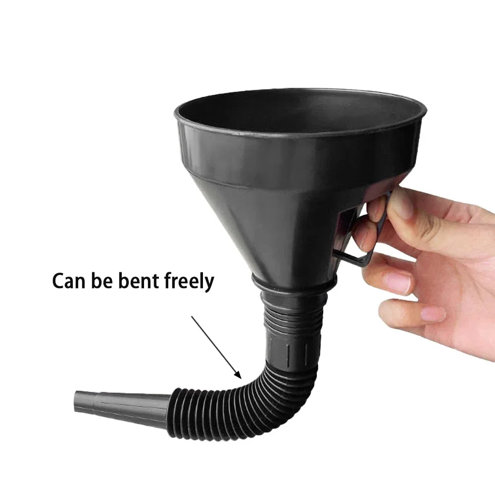 Engine Refueling Funnel with Filter for Car Motorcycle Truck Oil Gasoline Filling Strainer Extension Pipe Hose Funnels Tool