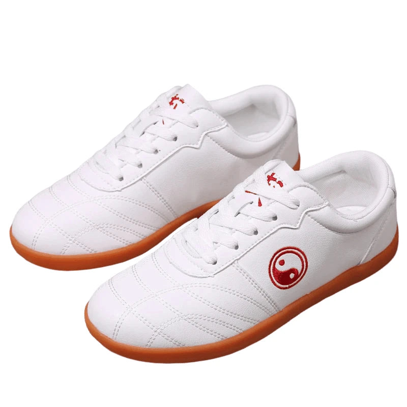 Women’s Genuine Leather Tai Chi Shoes – Breathable Cowhide Sole Martial Arts Training Shoes for Tai Chi, Qigong & Kung Fu