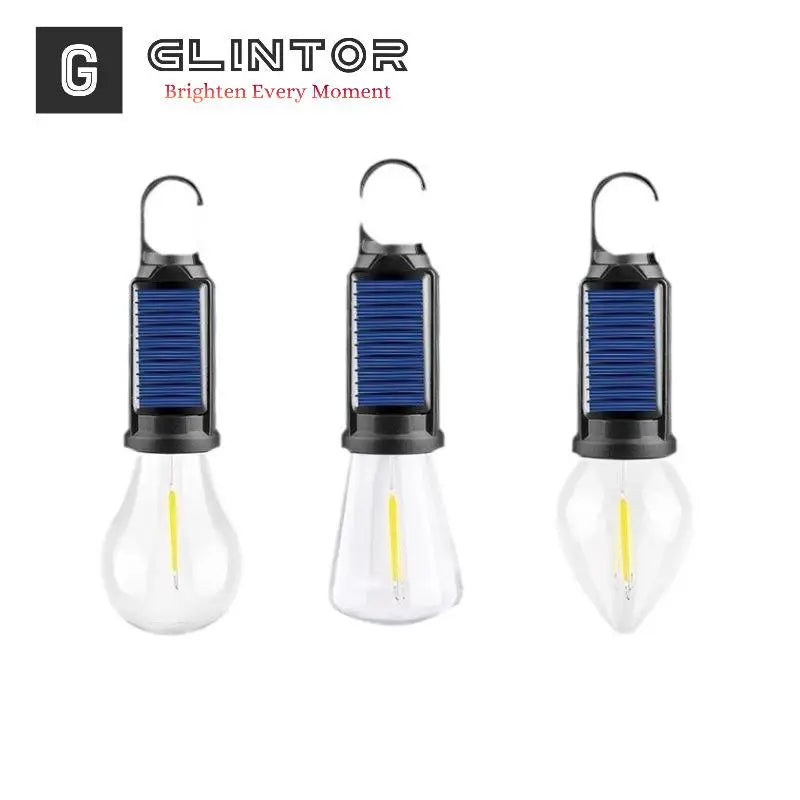 Solar Charging Retro LED/Tungsten Camping Light Emergency Tent Bulb Outdoor Lighting Cross Border New Style