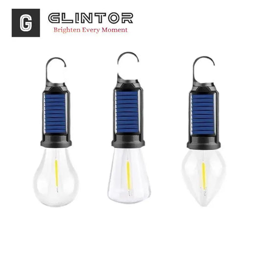 Solar Charging Retro LED/Tungsten Camping Light Emergency Tent Bulb Outdoor Lighting Cross Border New Style