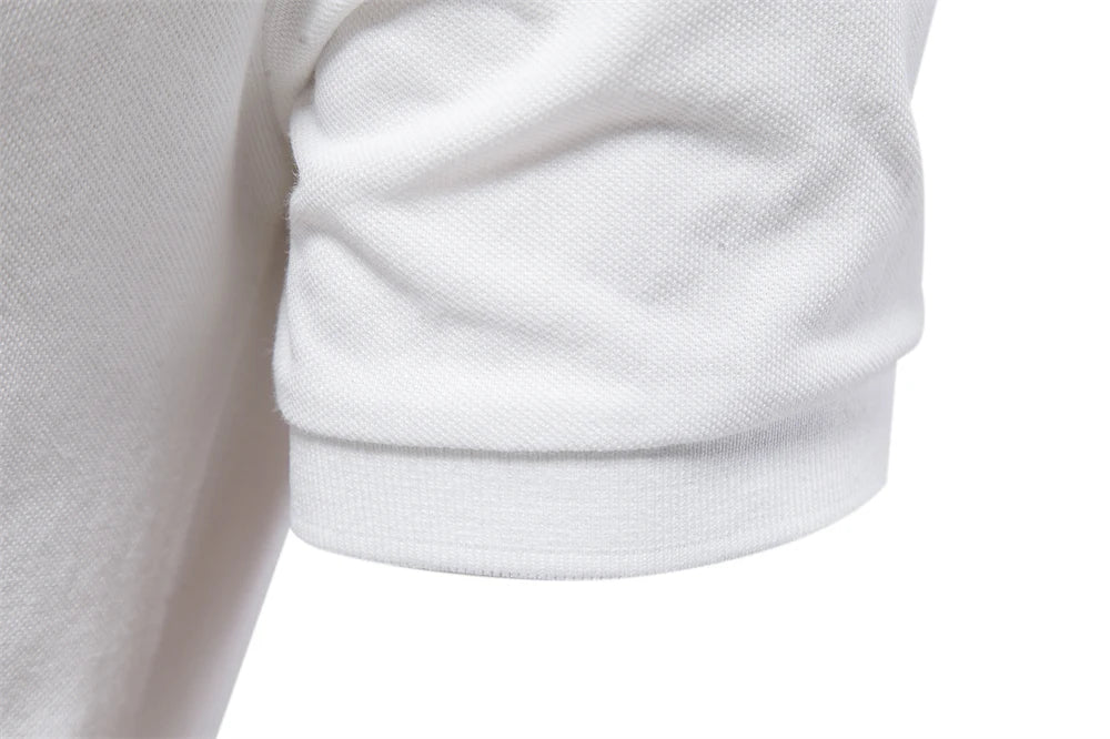Men's Polo Shirts Cotton Polo Shirts for Men Short Sleeve High Quality Solid Polo Men New Summer Clothing