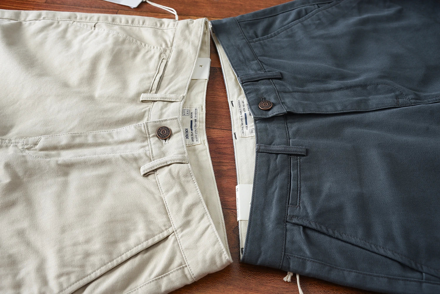 2024 Lente en herfst Nieuwe Amerikaanse retro zwaargewicht geweven keper casual broek Heren eenvoudige 100% katoenen gewassen rechte broek