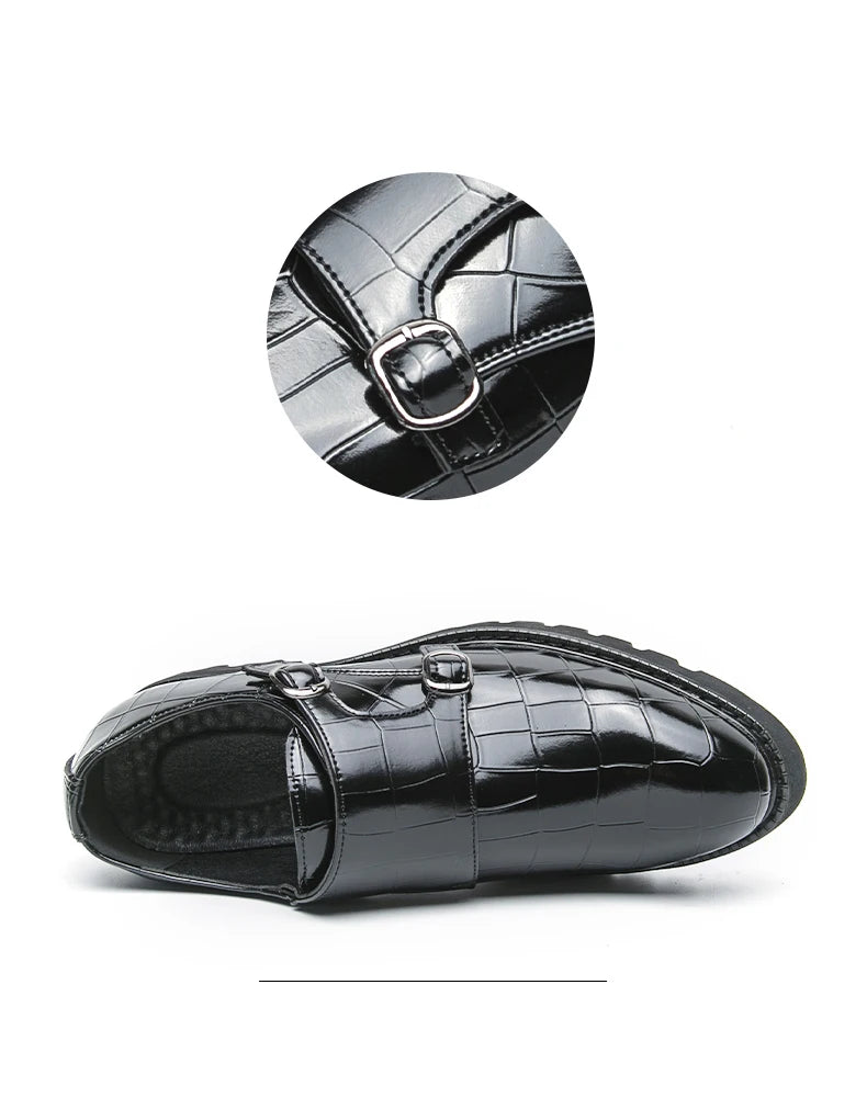 2024 Nieuwe luxe heren formele kledingschoenen Groene heren formele volwassen zakelijke pak loafers Coole heren bruiloft feest schoenen