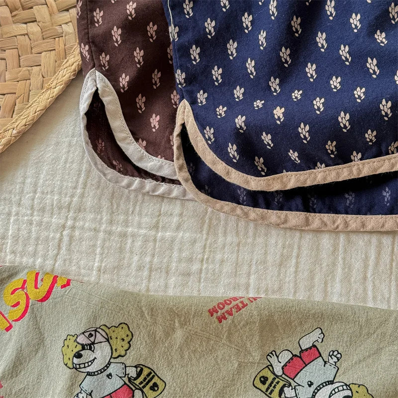 2025 Summer New Baby Girls Cute Floral Shorts Children Loose Cotton Shorts Versatile Kids Print Casual Shorts Toddler Clothes 4-6Y Unisex