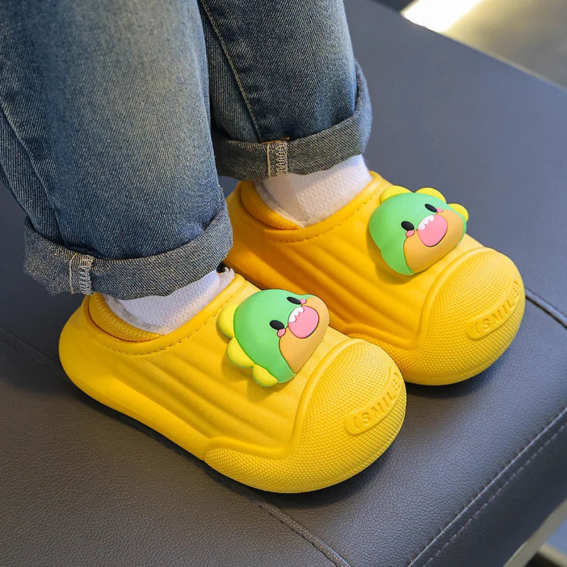 Children’s Baby Cotton Shoes Winter Warm Cartoon Sheep Non-Slip Shoes Kids Soft Sole Girls' Indoor Slippers