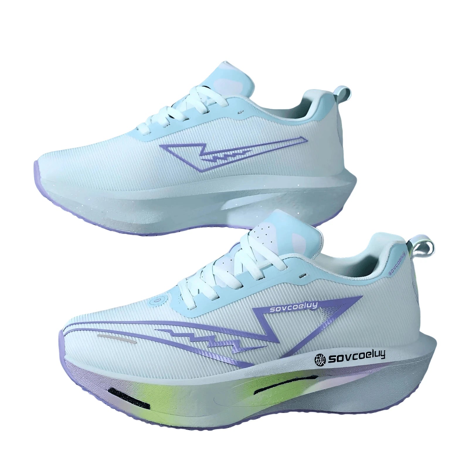 Carbon Plate Running Shoes – Lightweight Breathable Marathon Sneakers for Men & Women Non-Slip Athletic Sports Shoes