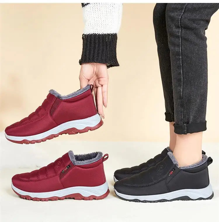 Women Boots Snow Platform Plush Women Shoes Slip On Boots For Unisex Shoes Fashion Ankle Boots Casual Punk Botas Mujer Winter