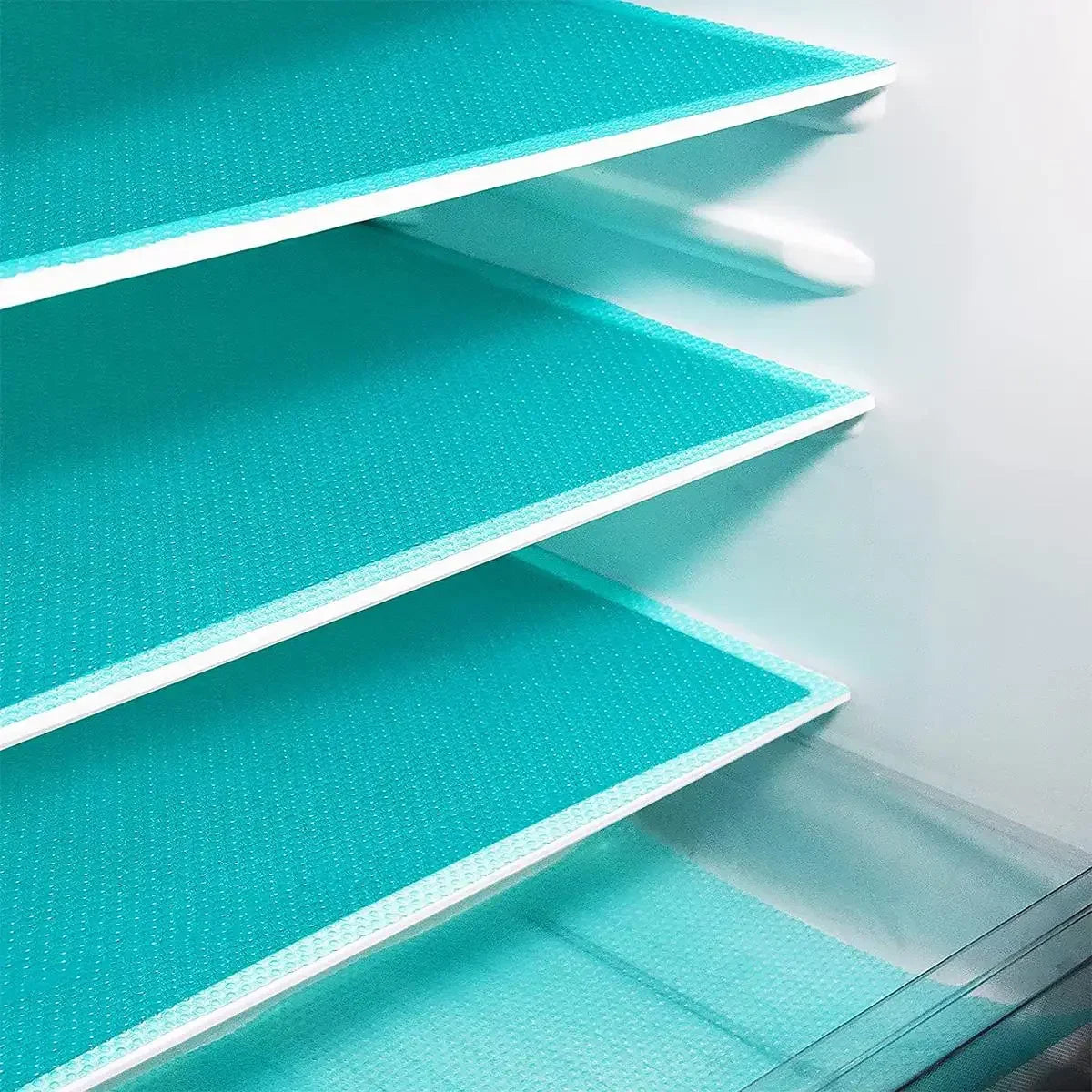 4 stuks EVA waterdichte koelkastmat, wasbaar, schimmelwerend keukenmatje, anti-olie kastlade placemat, warmte-isolerende koelkastmat