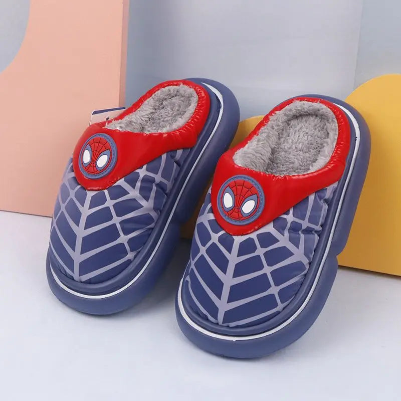 Boys' Winter Warm Cartoon Slippers Pantoffle Enfant Baby Boys' Shoes Size 26-37