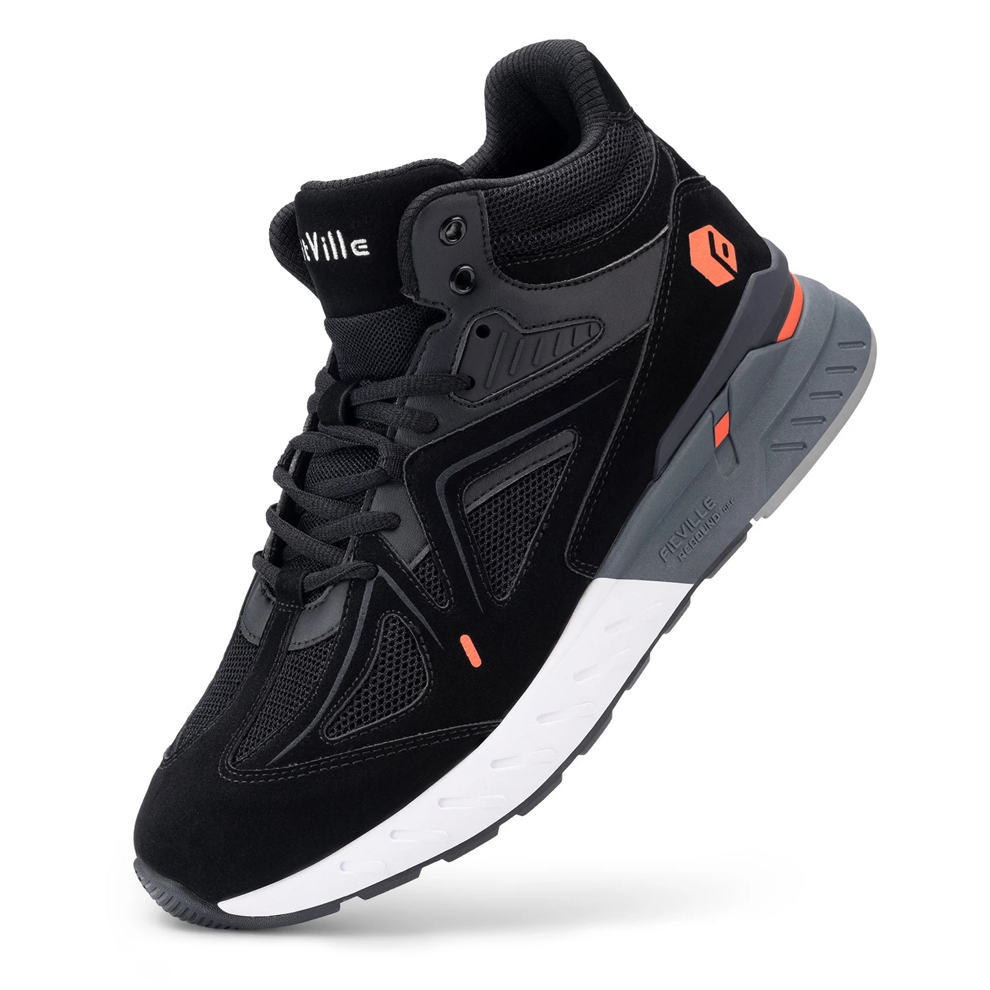 Men's High-Top Basketball Shoes Widened Lightweight Casual Sneakers Breathable For Swollen Feet Pain Relieve