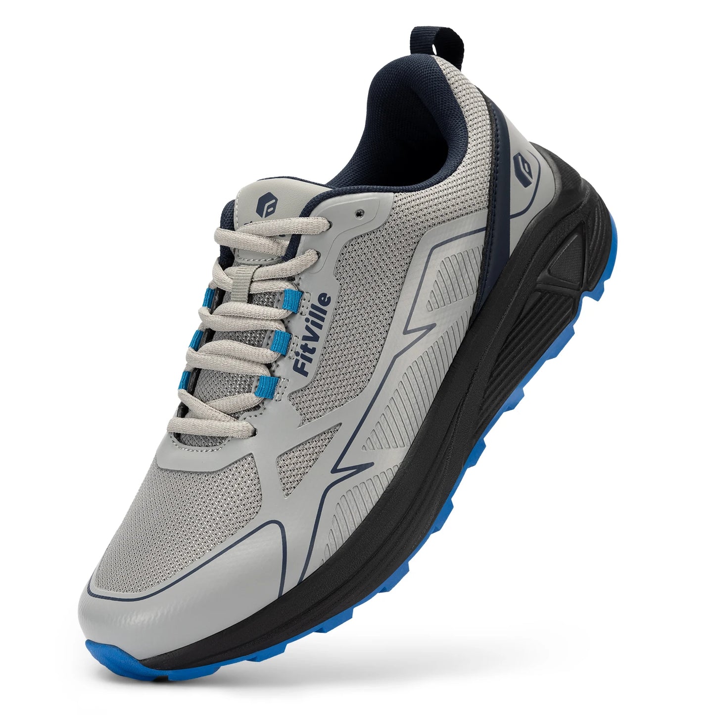 Non-Slip Trail Running Shoes Men's Sneakers Extra Wide Lightweight for Male Swollen Feet Arch Support Pain Relief