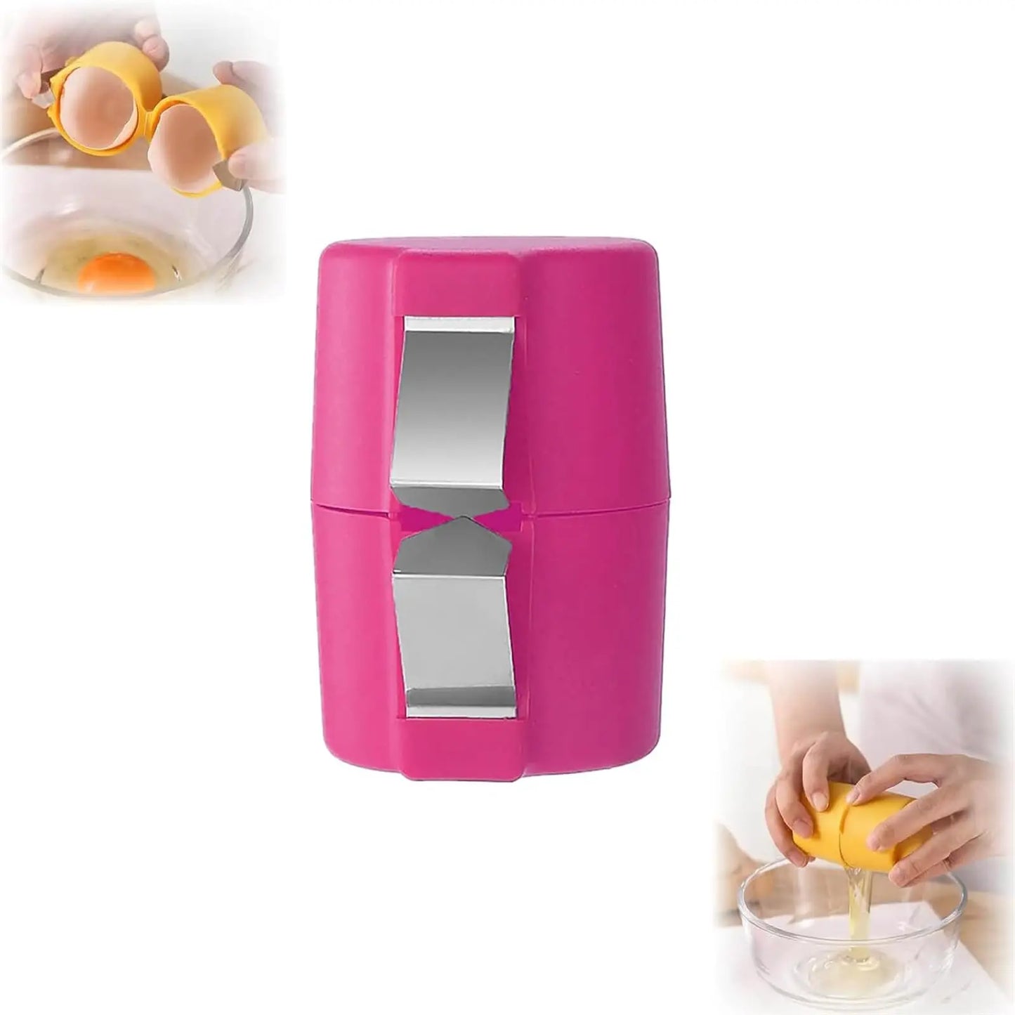 1/2 Stück Multifunktionaler Eierschalenöffner, Handheld-Eierknacker, Trennwerkzeug, Eierschalenschneider, leicht zu öffnendes Küchengerät für rohe Eier