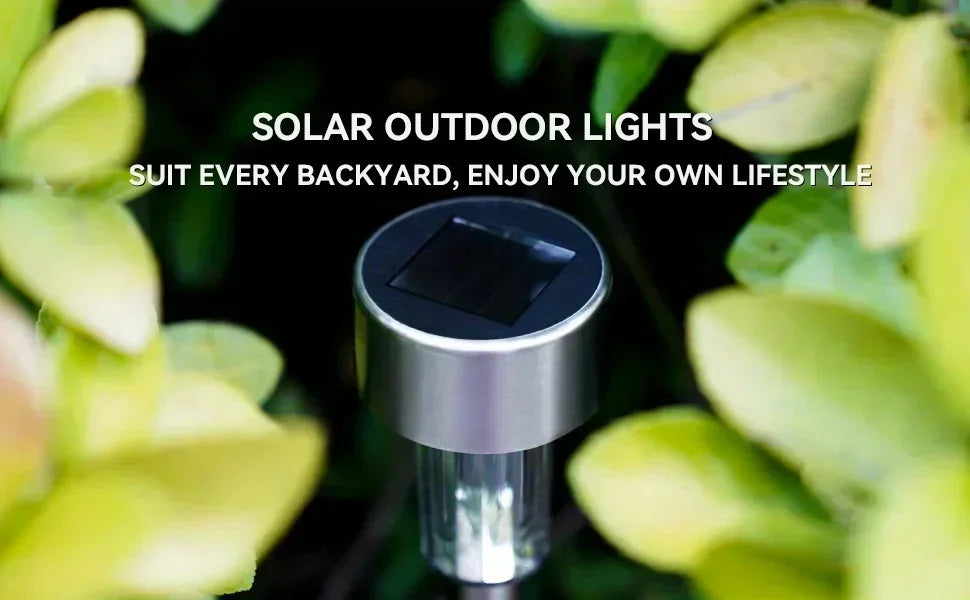 Solar Outdoor Lights Garden Lamp Solar Powered Waterproof Landscape Path Outdoor for Yard Backyard Lawn Patio Decorative