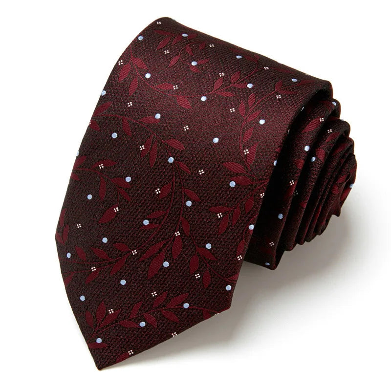 Men's Business Neckties Men's Stripe Plaid Floral Blue Wedding Ties Jacquard Woven Men Neck Jacquard Ties Vintage Accessories