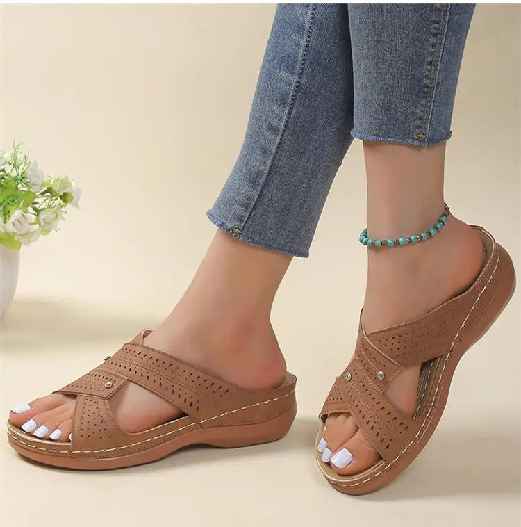 Summer Woman Shoes Sandals Non-Slip Women Shoe Slides Shoes For Women Wedge Shoes Woman Plus Size Women Slippers Female Footwear