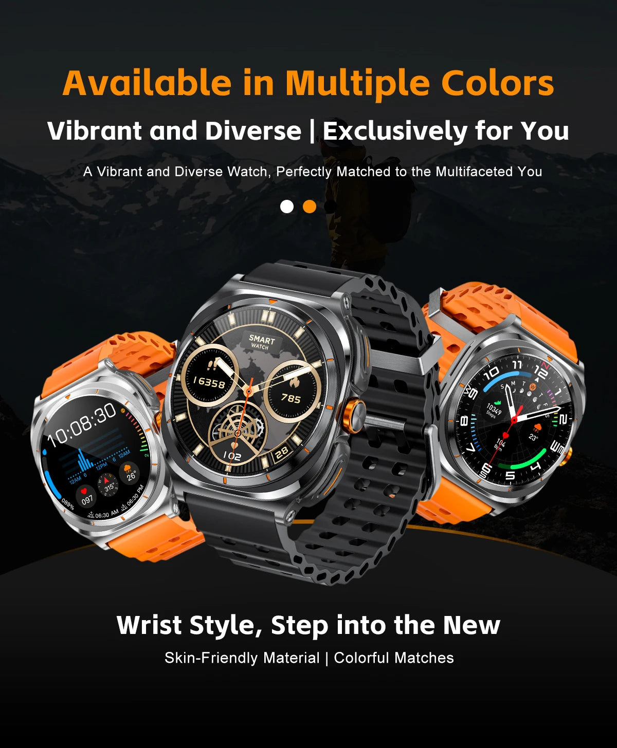 2025 Outdoor Sports Smart Watch AMOLED Screen Heart Rate Waterproof Call TWS Headset Smartwatch For Men - Compatible with HUAWEI & Samsung Galaxy IOS