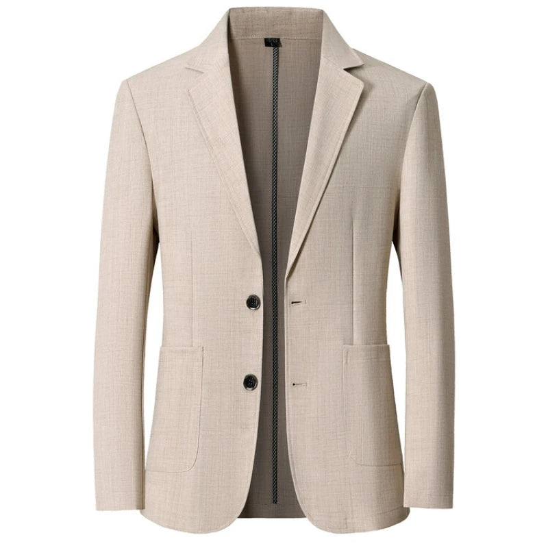 Men's Sun-Proof Coat, Light and Breathable Summer Long-Sleeve Jacket, Male Daily Business Casual Suit Size S-4XL