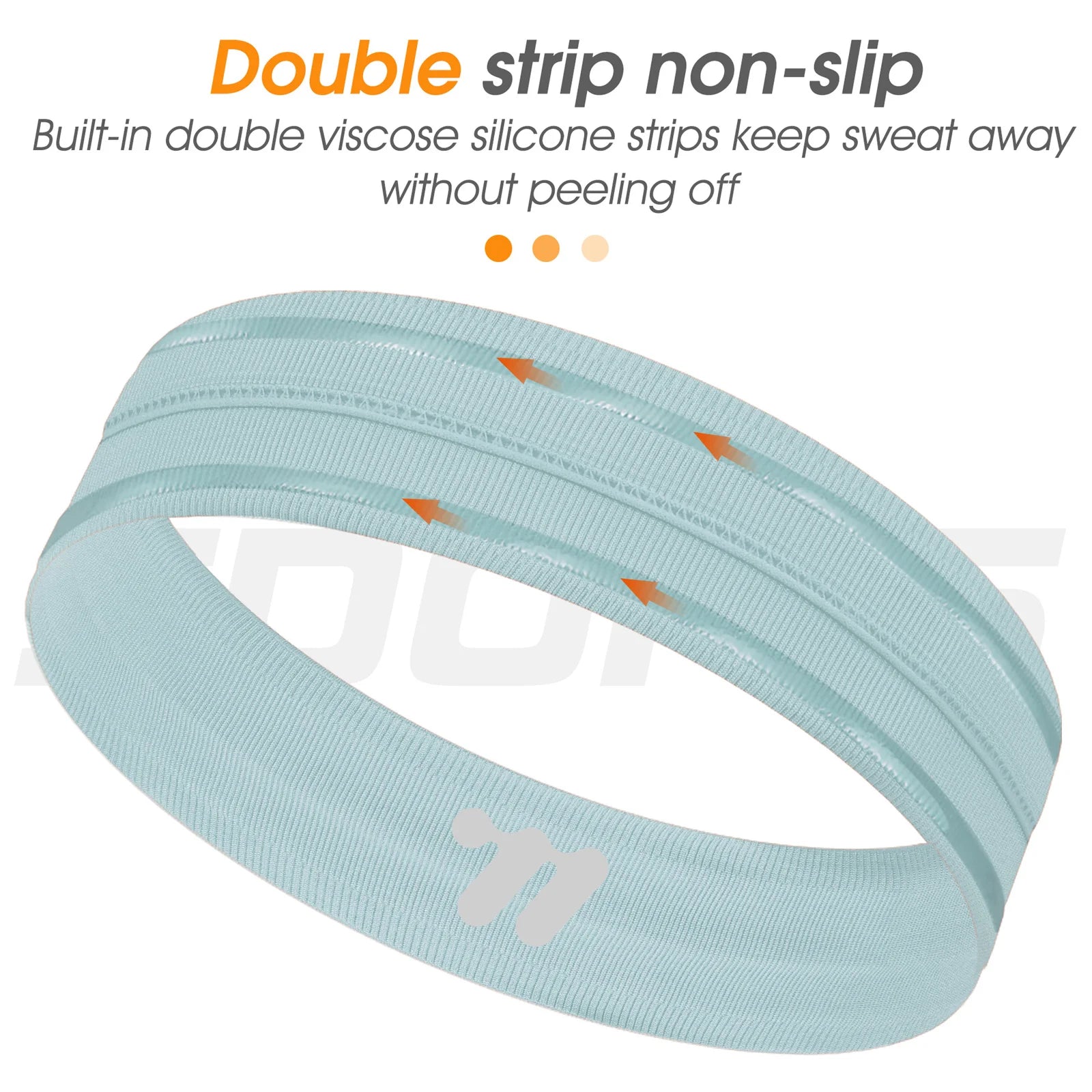 Sport Sweatband Moisture-Wicking Breathable Elastic Headband Fitness Gym Running Basketball Cycling Headscarf