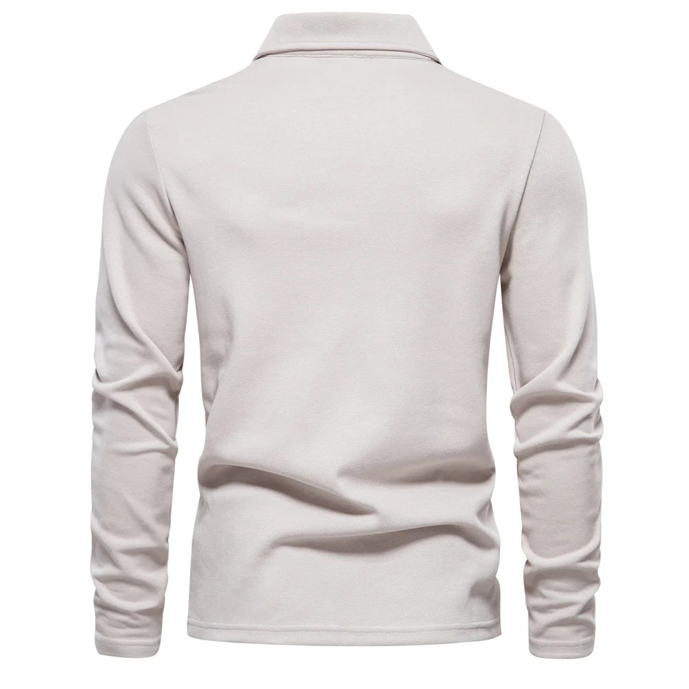 Men's Embroidery Polo Shirt Fashion Neck Turn Down Collar Casual Social Polo Shirts Luxury Golf Shirt For Men
