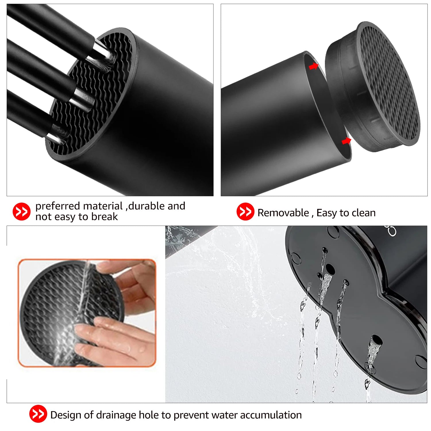 Knife holder Multi-Function Utensil stand Knife Block PP Flatware Drainer Storage Box Spoon Fork Kitchen Organizer Rack