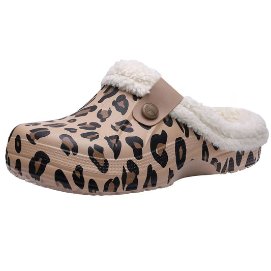 Unisex Winter Plush Garden Shoes Fur Clogs Slippers With Soft Furry Waterproof For Outdoor Cosy Fuzzy Home Use For Men & Women