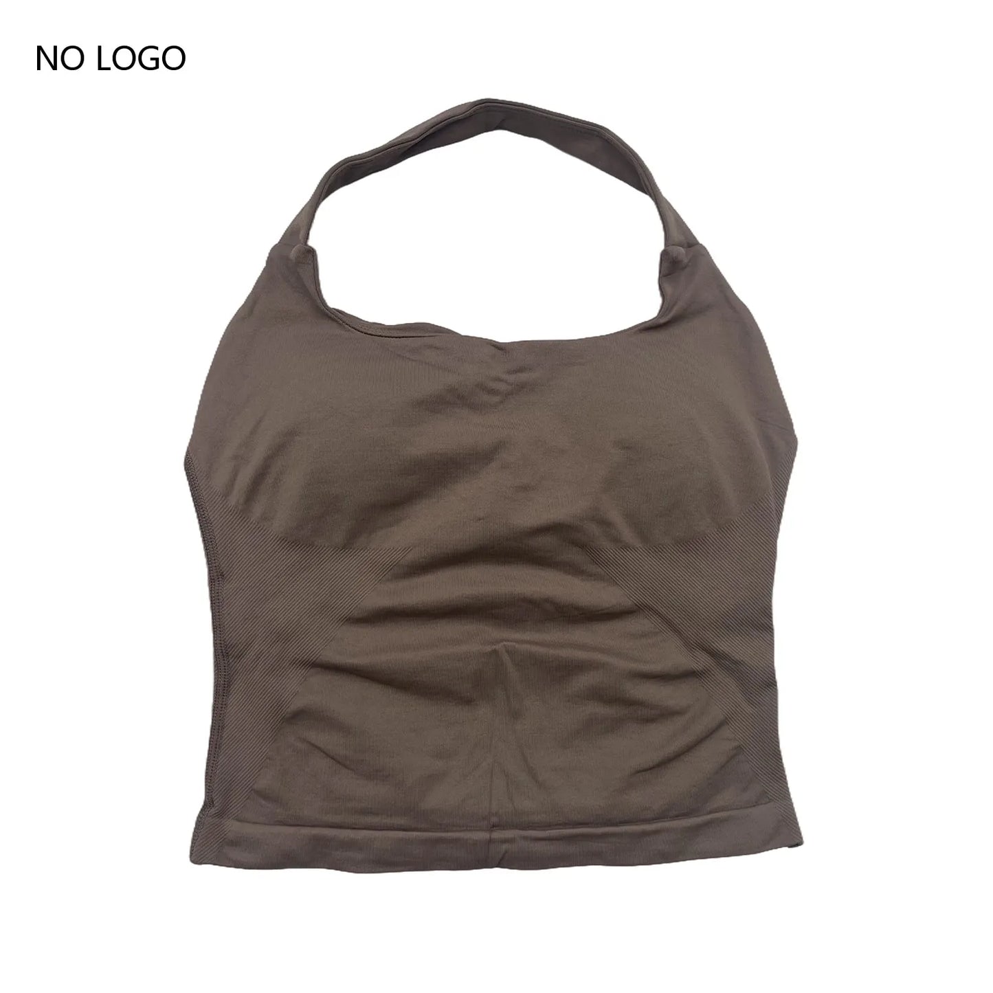 Impact Halter Top Sportswear Woman Gym Push-Up Bra Backless Yoga Tank Top Fitness Workout Activewear Gym Clothes Sports Shirts