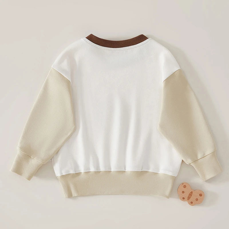 Children's Baby Hoodies New 2024 Autumn Cartoon Printed Girls Pullover Boys Casual O-Neck Sweatshirt 0-4Y Unisex