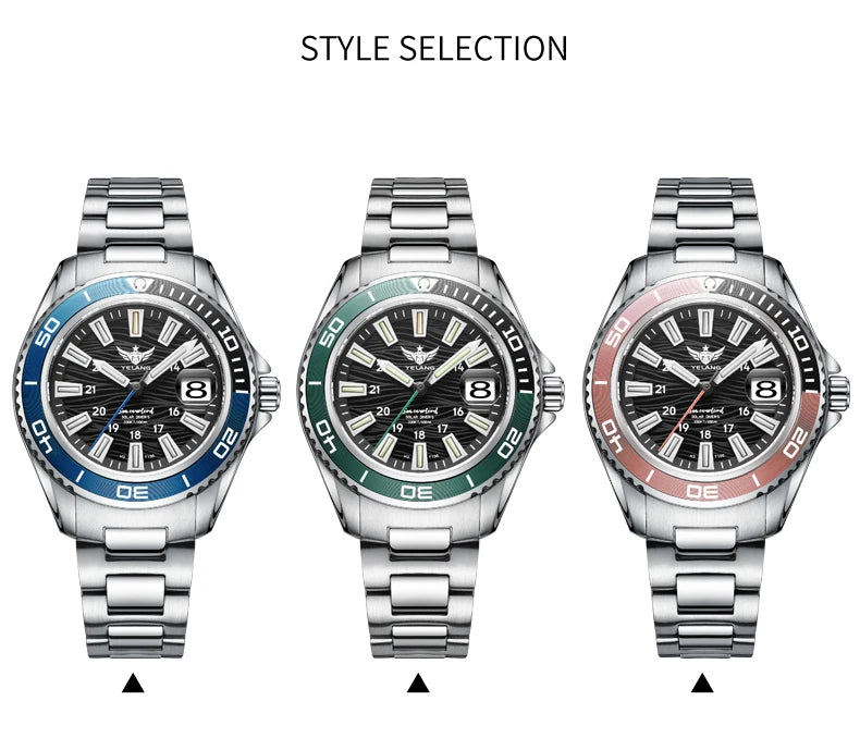 Yelang V1214 Women's Watch Japan VS43 Eco-Drive Solar Watch 36mm Ladies Fashion Sapphire Swiss Luminous 100M Waterproof Watch