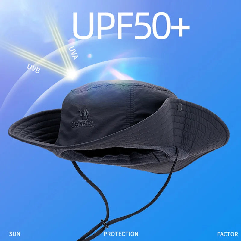 Outdoor Hiking Hats Anti-ultraviolet Summer Sun Caps Sports Climbing Sun Shading Fisherman Western Cowboy Hat