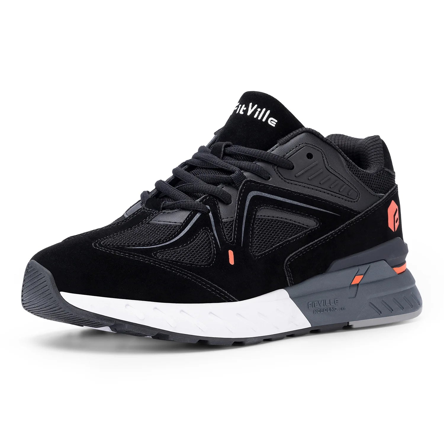 Men's Extra Wide, Lightweight & Non-Slip Running / Walking Shoes - Sneakers For Flat Feet, Arch Fit & Heel Pain Relieve