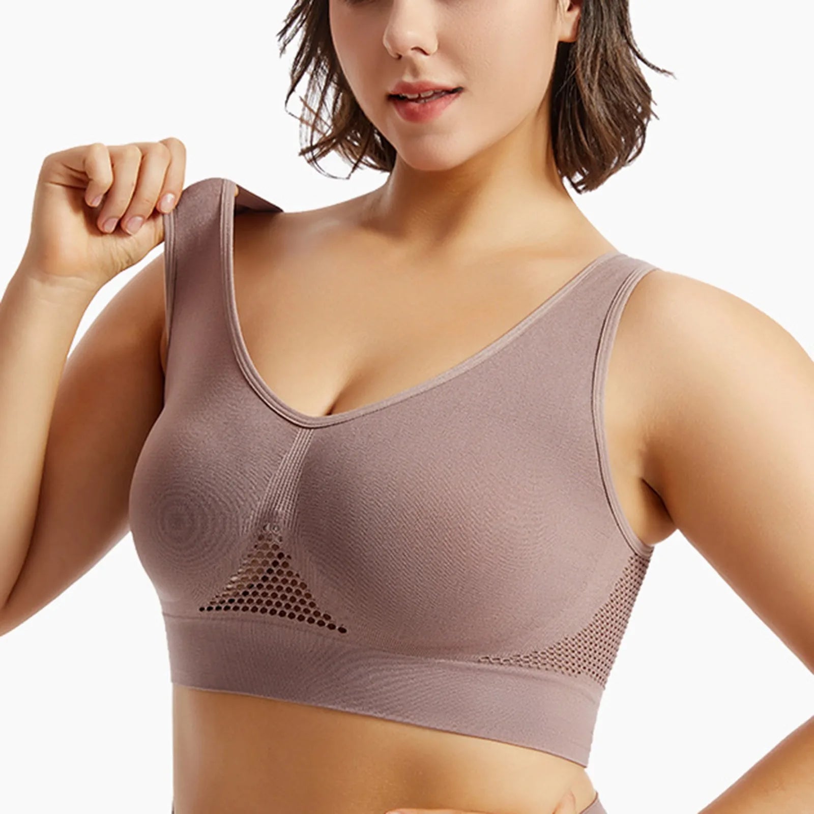 Women’s High Support Sports Bra – Shockproof Beauty Back Yoga & Running Fitness Vest with Soft Anti-Sagging Support