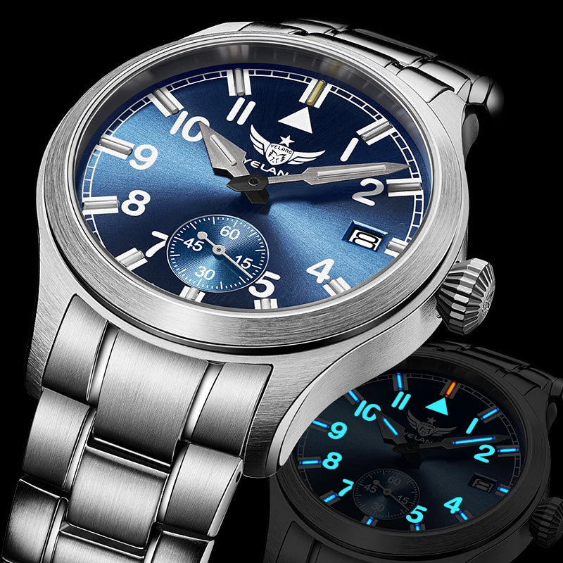 Yelang V1023 Men Watch Japanese VL58 Movement Casual Men's Quartz Watch 10ATM 100m Waterproof Luminous Sports Watch Sapphire