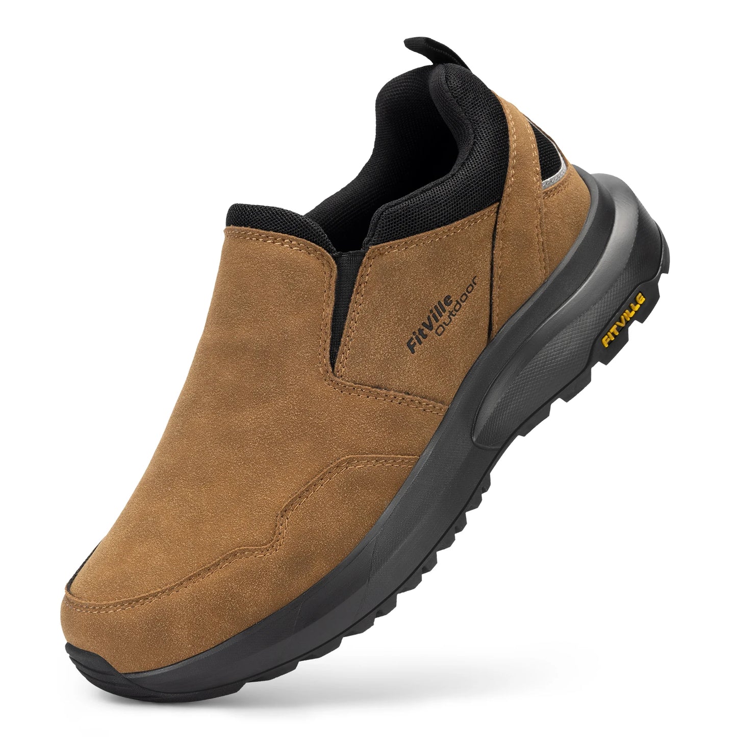 Men's Shoes Wide Hiking Comfortable Slip on Loafers Go Walking and Trekking Trails  Sneakers With Arch Support