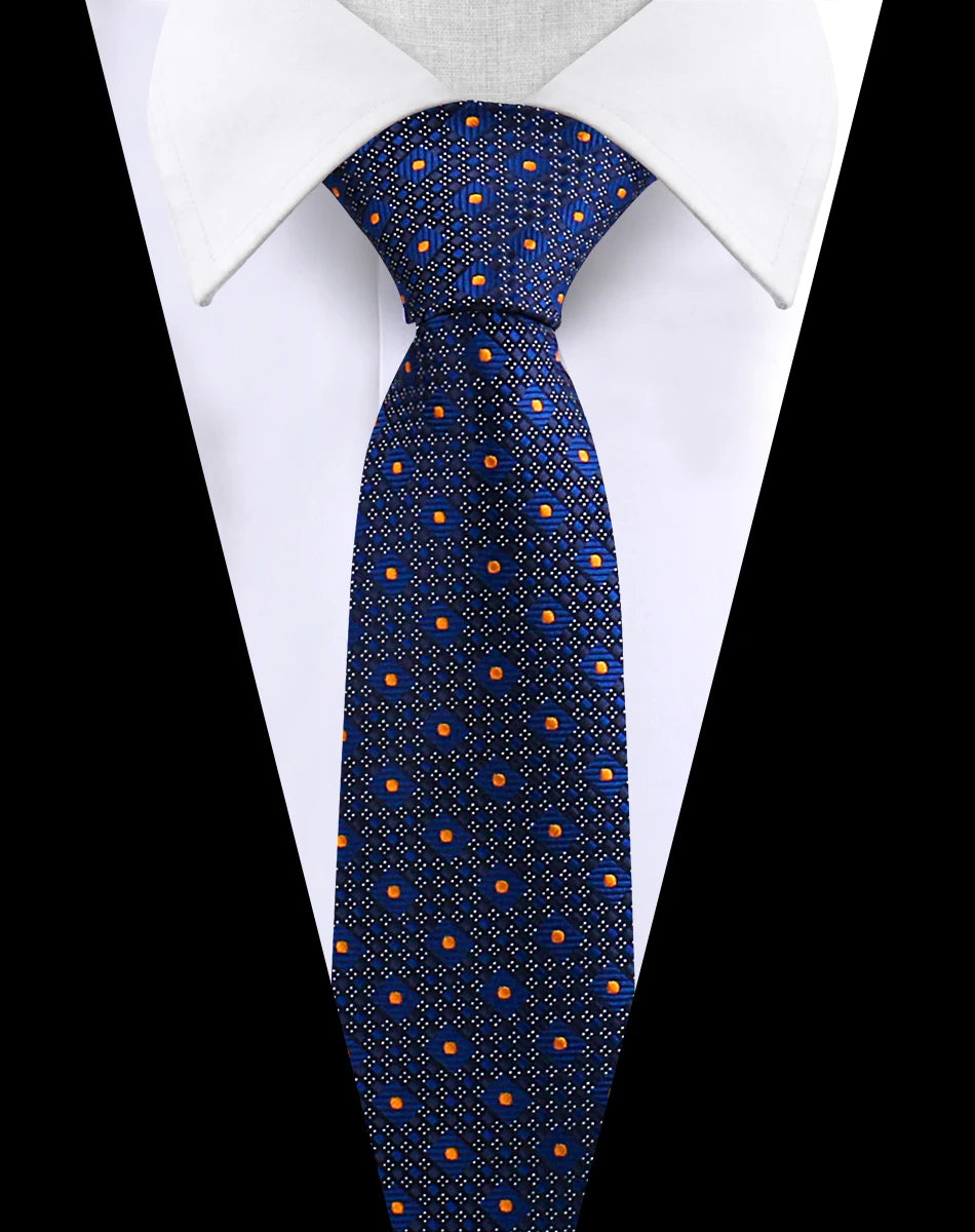 Men's Luxury Paisley Necktie Floral Wedding Style Business Tie Polyester 146x7.5cm Gift for Adult Male Occasions